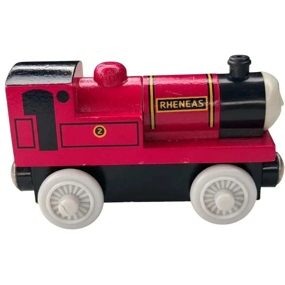 Thomas & Friends Wooden Railway Rheneas #2 2003 Train Engine Learning Curve